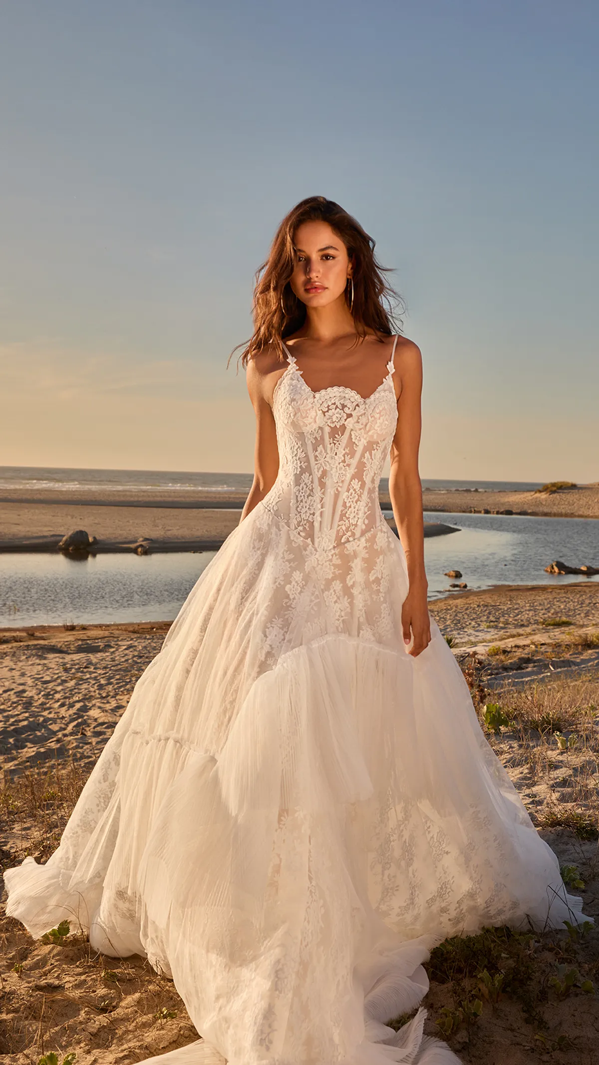 A model showcases the Galia Lahav Wish dress